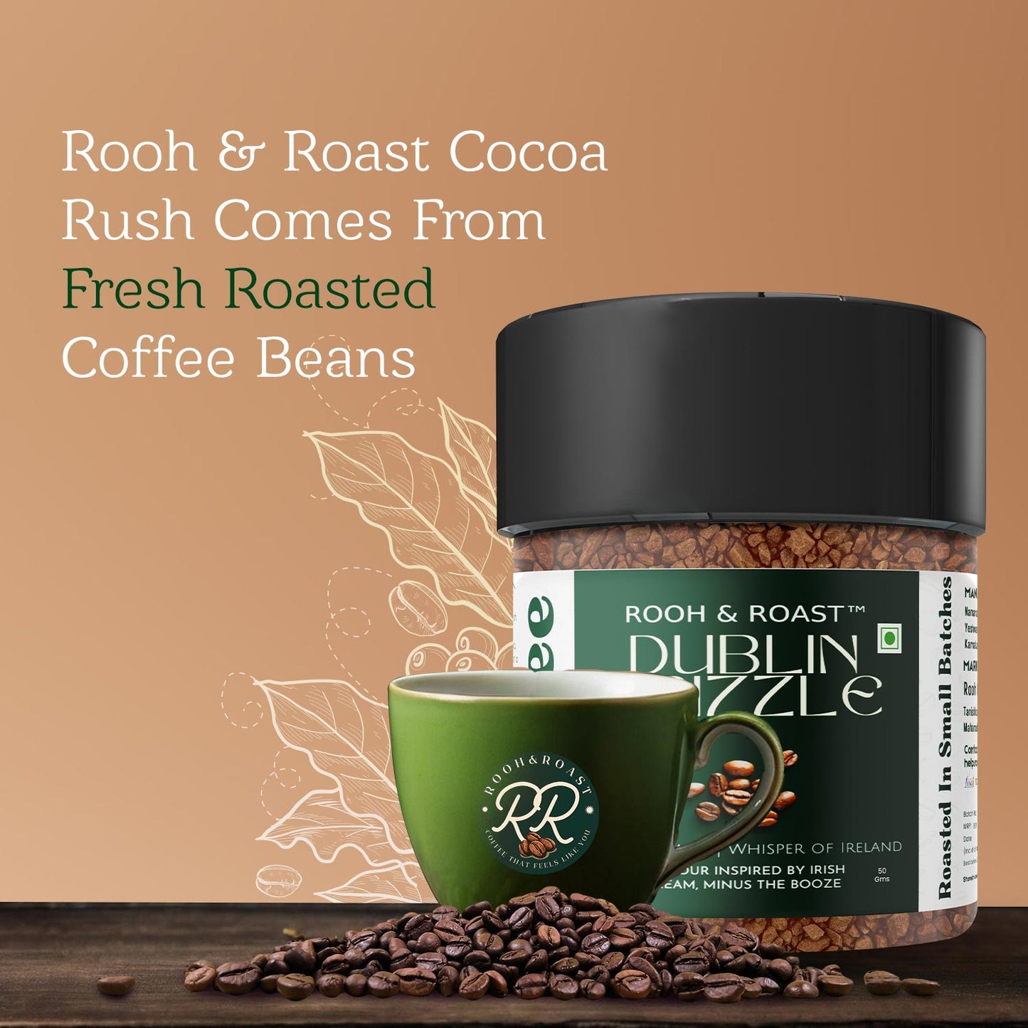Rooh & Roast Roast Riot 50gm, Cocoa Rush 50gm, Dublin Drizzle 50gm Pack of 3 (Total 150 gm)