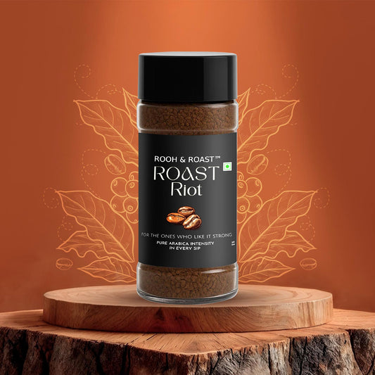 Rooh & Roast Roast Riot Pure Arabica 100gm Coffee Dublin Drizzle 50gm Pack of 2 ( Total 150 gm)