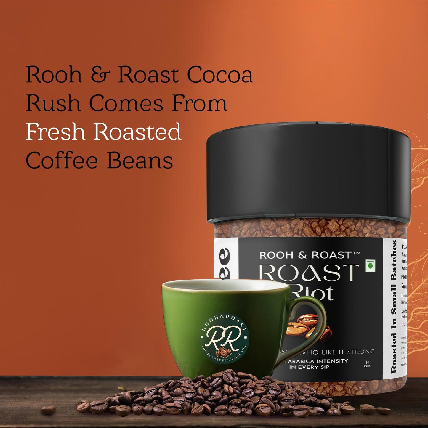 Rooh & Roast Roast Riot 50gm, Cocoa Rush 50gm, Dublin Drizzle 50gm Pack of 3 (Total 150 gm)
