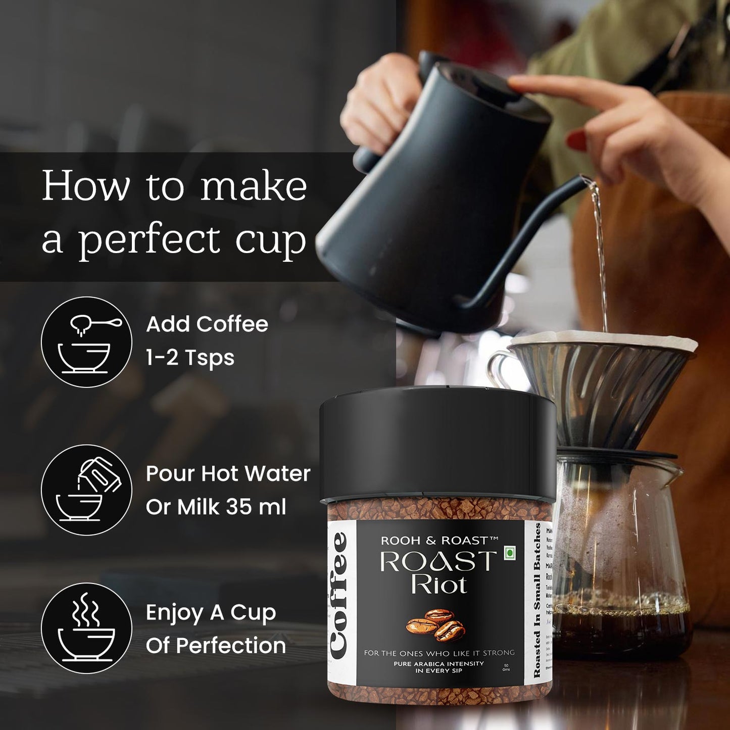 Rooh & Roast Roast Riot 50gm, Cocoa Rush 50gm, Dublin Drizzle 50gm Pack of 3 (Total 150 gm)