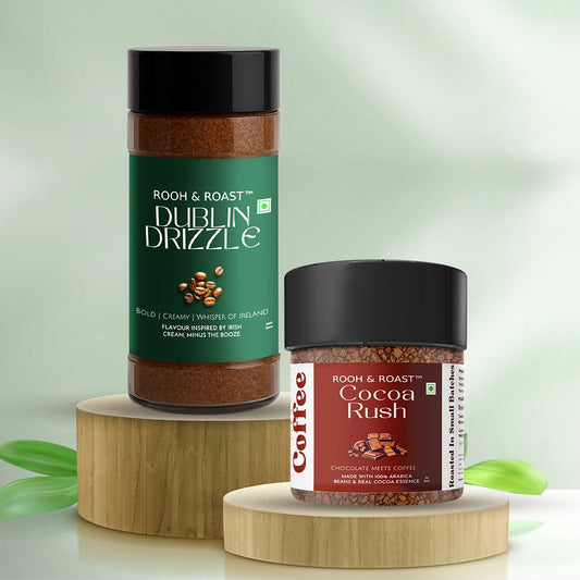 Rooh & Roast Dublin Drizzle 100gm Cocoa Rush 50gm Pack of 2 (Total 150gm)