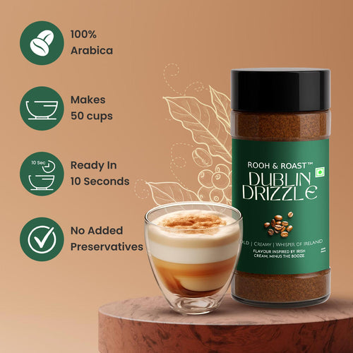 Rooh & Roast Dublin Drizzle Smooth Creamy Arabica – 100g