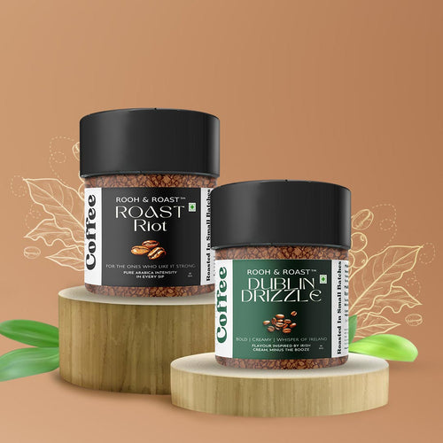 Rooh & Roast Roast Pack Of 2 Riot Coffee 50gm Dublin Drizzle Smooth Creamy 50gm (Total 100gm)