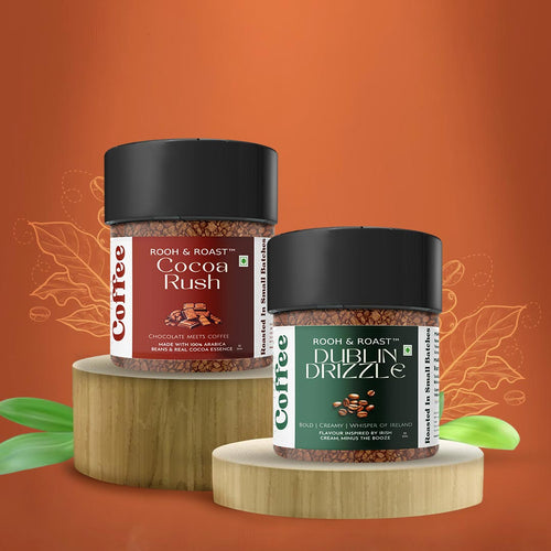 Rooh & Roast Cocoa Rush 50gm, Dublin Drizzle50gm Pack Of 2( Total 100gm)