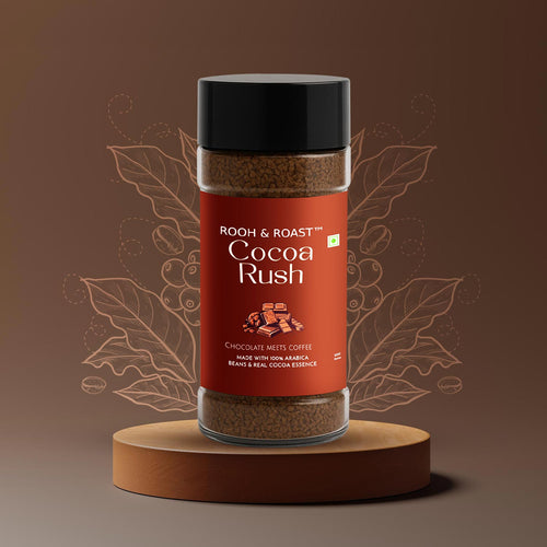 Rooh & Roast Cocoa Rush – Smooth Arabica with Cocoa Indulgence (100g)